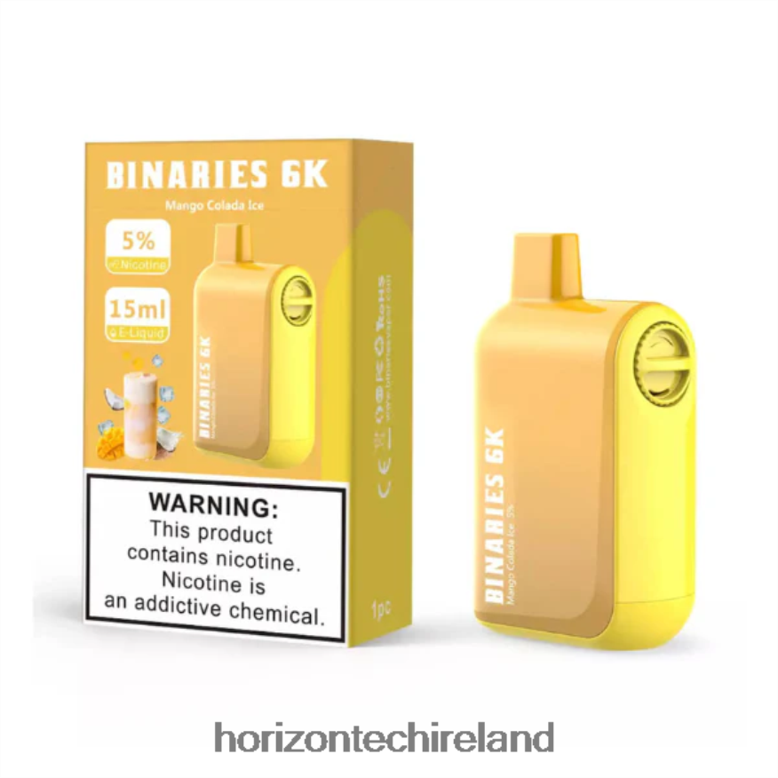 HorizonTech Binaries Cabin Disposable 15mL - HorizonTech Dublin Mango Colada Ice 22VX4F49