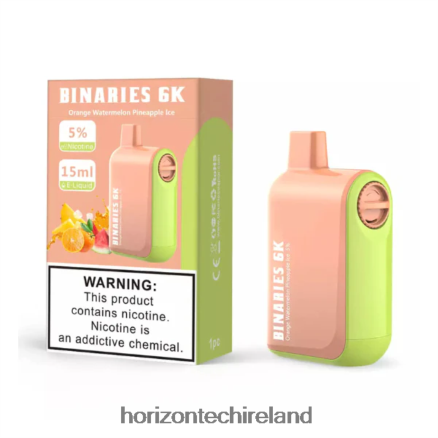 HorizonTech Binaries Cabin Disposable 15mL - Horizon Tech company Orange Watermelon Pineapple Ice 22VX4F50