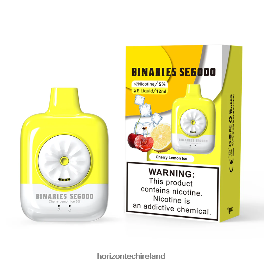 HorizonTech Binaries Cabin Disposable SE 12mL - Horizon Tech vape Cherry Lemon Ice 22VX4F145