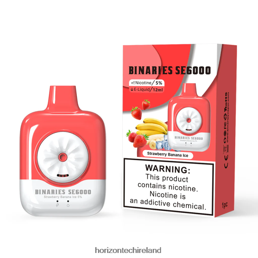 HorizonTech Binaries Cabin Disposable SE 12mL - Horizon Tech vape coils Strawberry Banana Ice 22VX4F134