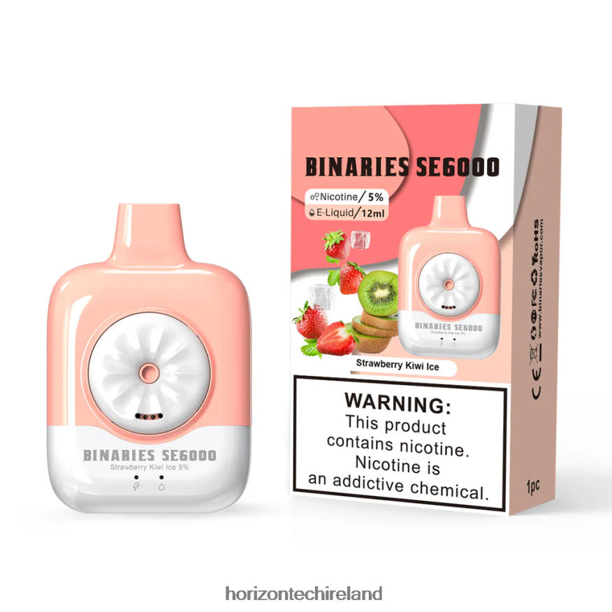 HorizonTech Binaries Cabin Disposable SE 12mL - Horizon Tech vape coils Strawberry Kiwi Ice 22VX4F144