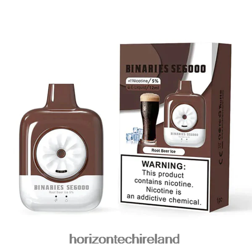 HorizonTech Binaries Cabin Disposable SE 12mL - Horizon Tech vape tank Root Beer Ice 22VX4F156