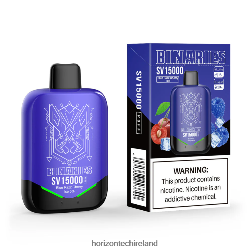 HorizonTech Binaries Cabin Disposable SV - HorizonTech vape Ireland Blue Razz Cherry Ice 22VX4F3