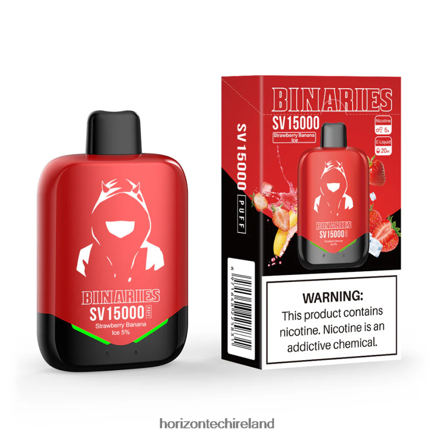 HorizonTech Binaries Cabin Disposable SV - HorizonTech vape Ireland Strawberry Banana Ice 22VX4F93