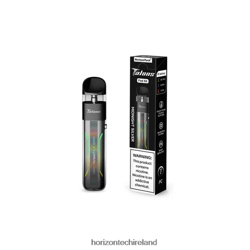 HorizonTech Talons Pod System - Horizon Tech vape coils Midnight Silver 22VX4F196