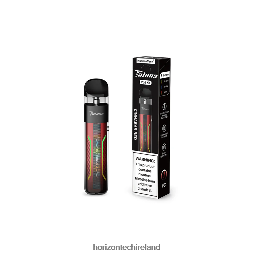 HorizonTech Talons Pod System - Horizon Tech vape tank Cinnabar Red 22VX4F198