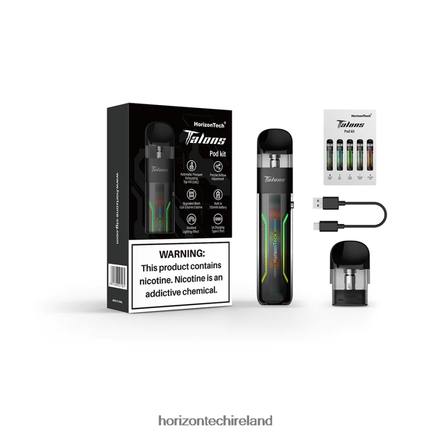 HorizonTech Talons Starter Kit - HorizonTech disposable vape Classic Black 22VX4F21
