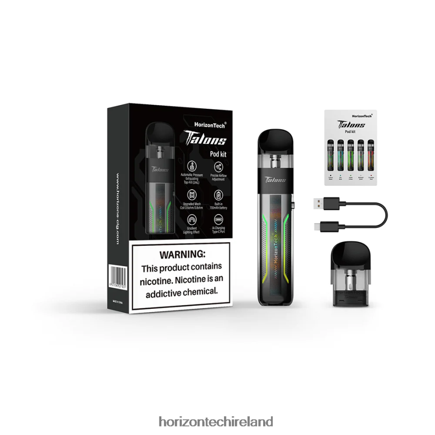 HorizonTech Talons Starter Kit - HorizonTech vape kit Midnight Silver 22VX4F200
